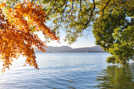 杭州西湖秋景