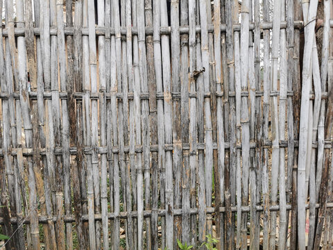 竹编栅栏围栏