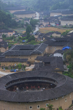 方圆土楼风景俯瞰