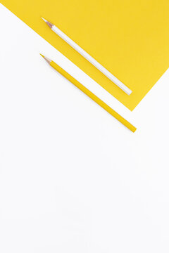 黄白配色铅笔创意图片
