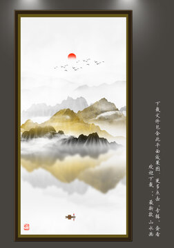 禅意山水画