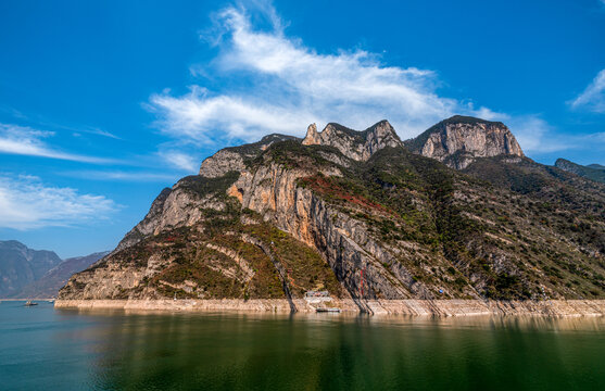 长江三峡巫峡红叶季