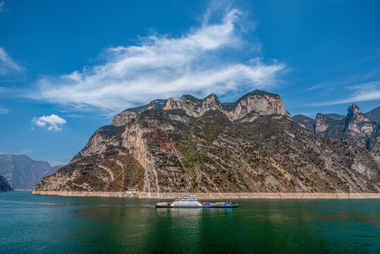 长江三峡巫峡红叶季