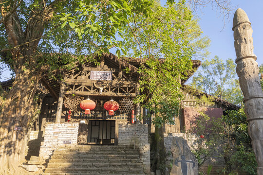 腾冲司莫拉佤族村司莫拉礼堂