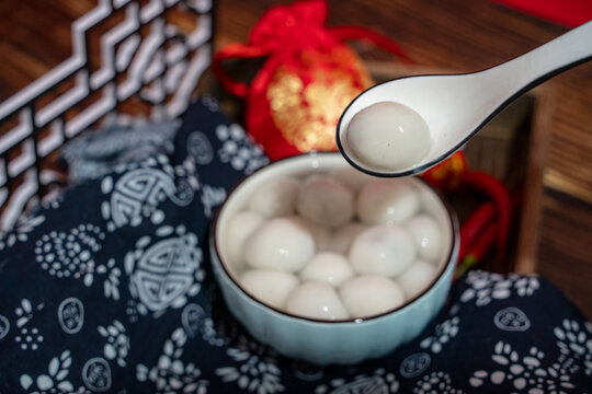 冬至春节汤圆美食