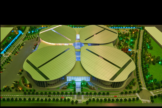 上海国家会展中心模型