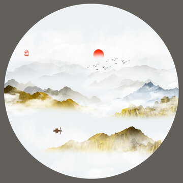 山水纹