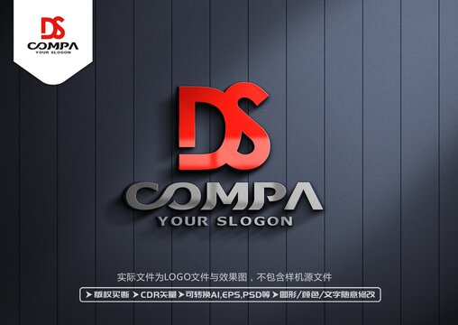 DS字母标志LOGO