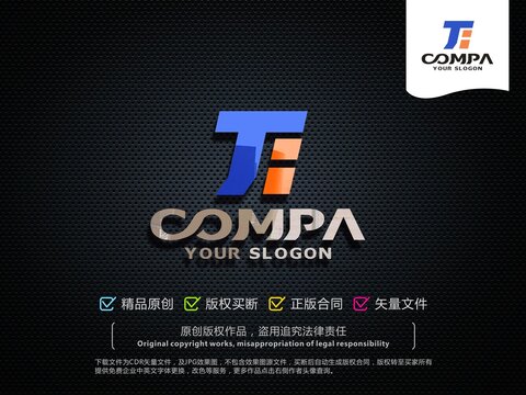 TF字母标志LOGO