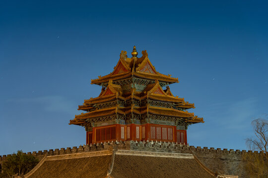 北京故宫角楼夜景