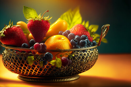 篮中的水果