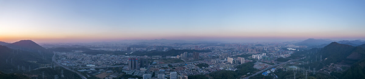 航拍深圳坪山HDR全景图