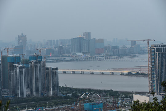 横琴澳门全景