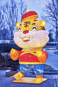 自贡花灯展示之老虎