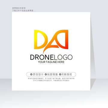 DA字母标志AD标志