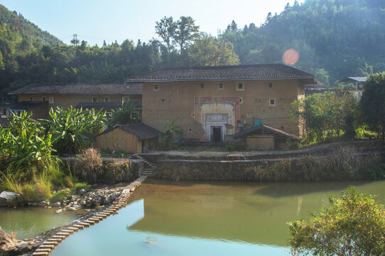 漳州石桥村土楼建筑