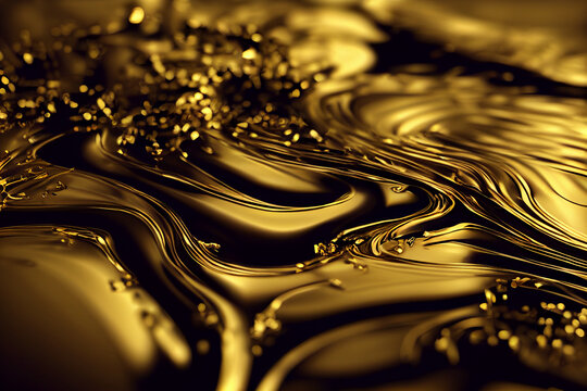 金色水流