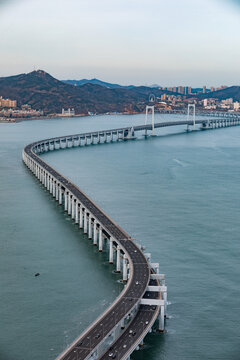 大连城市风光星海湾跨海大桥