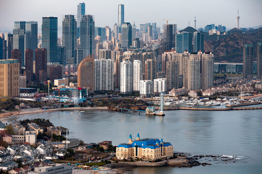 大连城市旅游风光星海湾广场