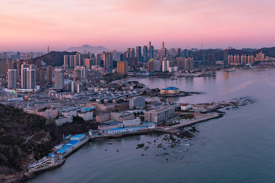 大连城市旅游风光星海湾广场