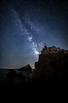 大连旅顺将风光星空银河