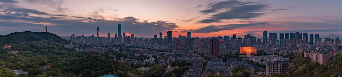 大连城市风光地标建筑全景