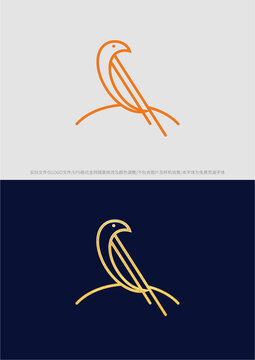 鸟船乐器logo商标标志