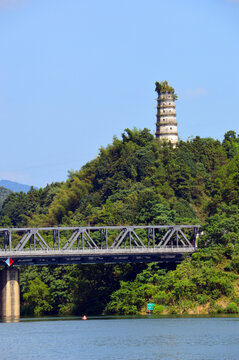 黔阳古城的赤峰塔