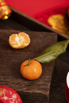 橘子水果新年创意图片