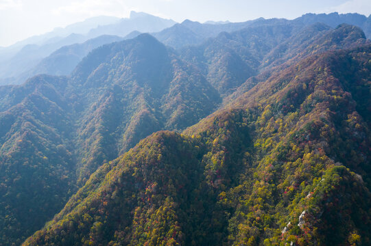 秦岭山秋景