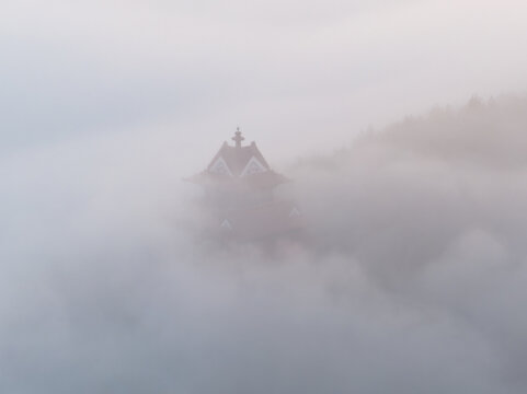 武汉东湖磨山风景区初冬风光