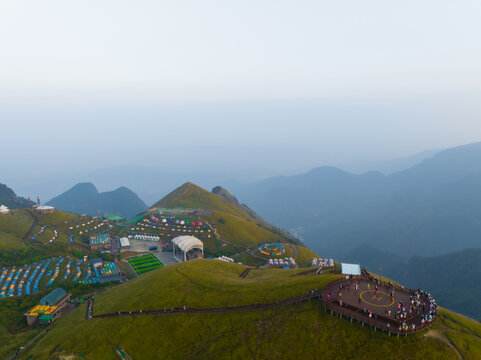 武功山地质公园初秋自然风光