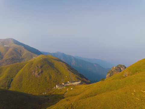 武功山地质公园初秋自然风光