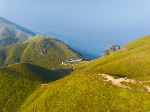 武功山地质公园初秋自然风光