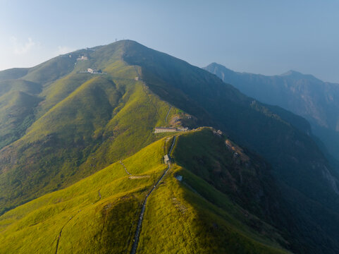 武功山地质公园初秋自然风光