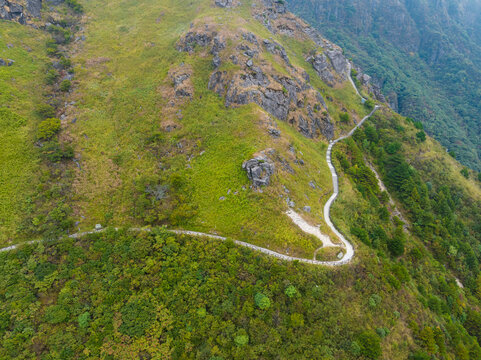 武功山地质公园初秋自然风光