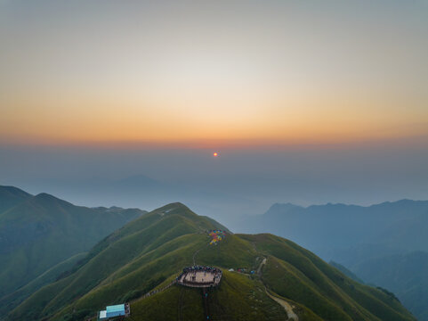 武功山地质公园初秋自然风光