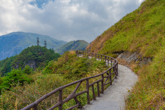 武功山地质公园初秋自然风光