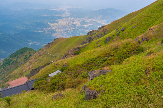 武功山地质公园初秋自然风光