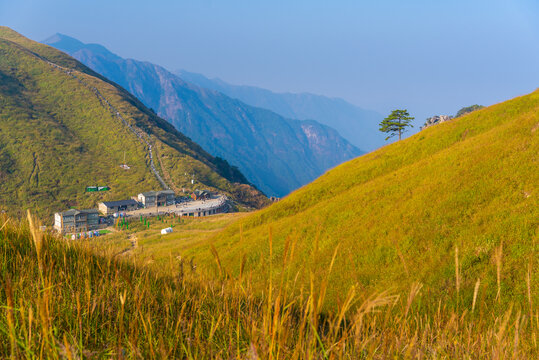 武功山地质公园初秋自然风光