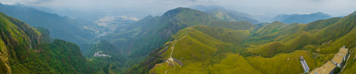 武功山地质公园初秋自然风光