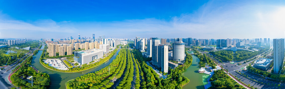 浙江省宁波市东部新城城市风光