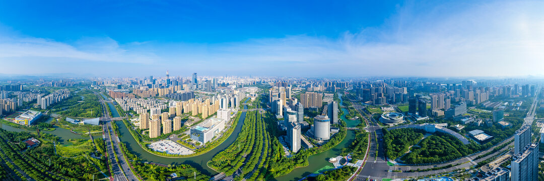 浙江省宁波市东部新城城市风光