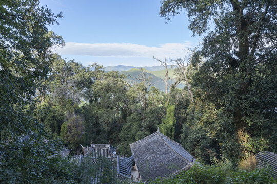 云南大理巍宝山自然风景