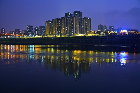 沙区夜景