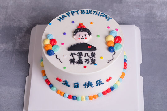 寿星手绘蛋糕