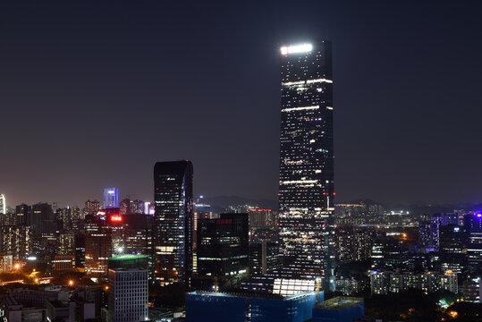 深圳汉京中心城市风光夜景