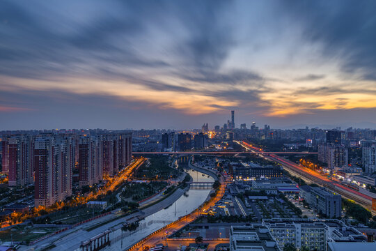 北京通惠河沿岸住宅