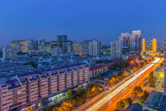 北京城市风光夜景