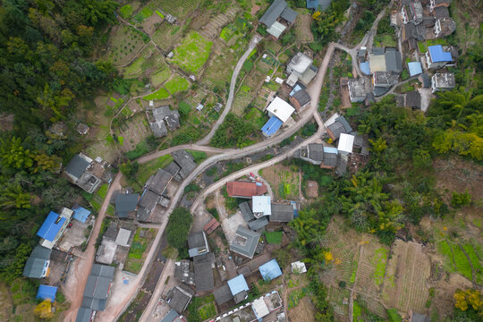 航拍乡村公路